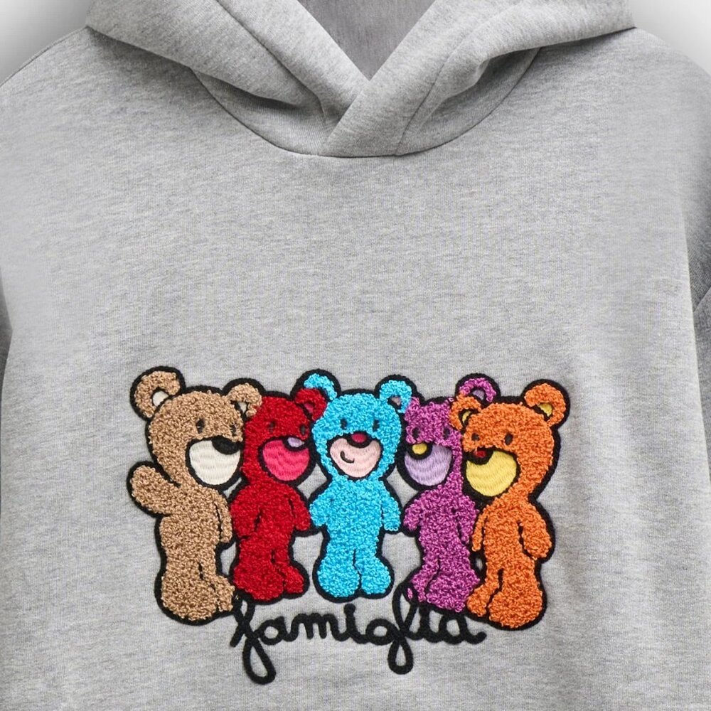 inBetweeners Est. 2021 Familia Grey Melange Unisex Hoodie Size M *NWT* - Picture 3 of 14